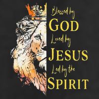 Lion Blessed By God Loved By Jesus Led Buy The Spirit Golf Towel