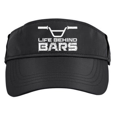 Life Behind Bars Bmx Gift Adult Drive Performance Visor