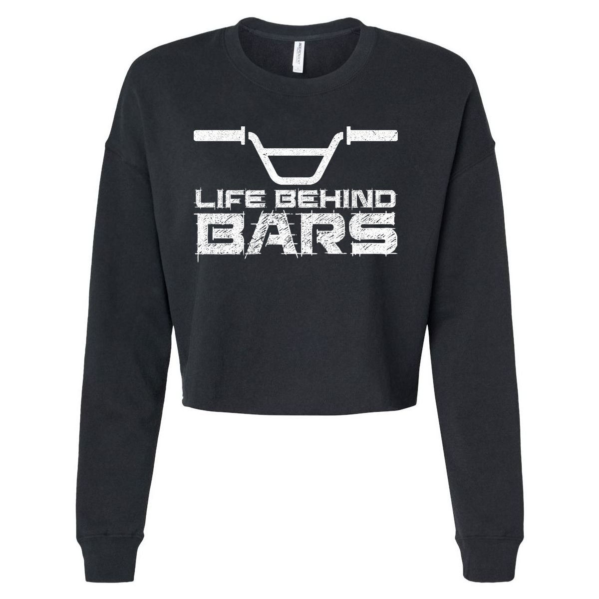 Life Behind Bars Bmx Gift Cropped Pullover Crew
