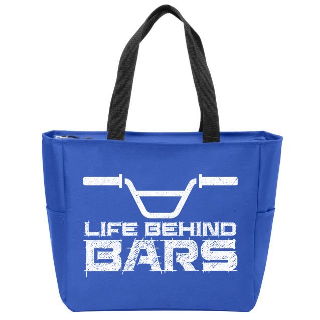 Life Behind Bars Bmx Gift Zip Tote Bag
