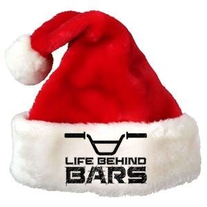 Life Behind Bars Bmx Gift Premium Christmas Santa Hat