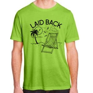 Laid Back Beach Vacation Time Adult ChromaSoft Performance T-Shirt