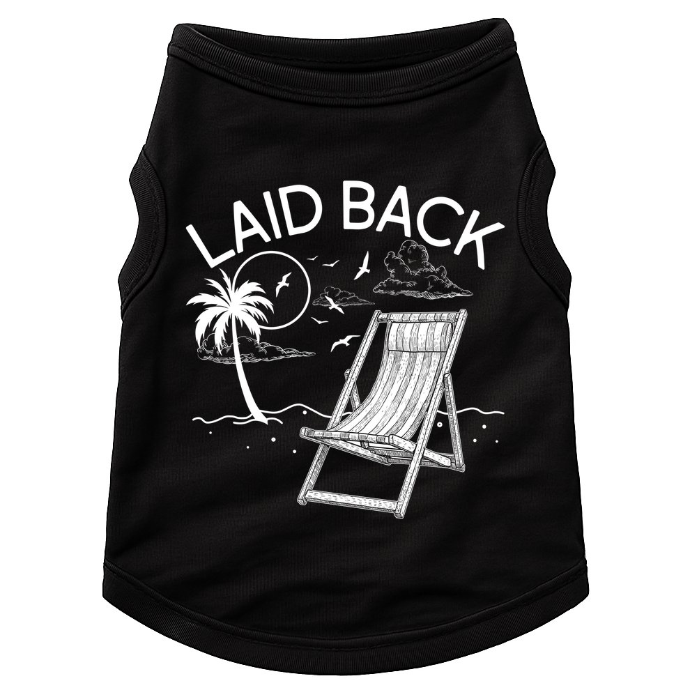Laid Back Beach Vacation Time Doggie Tank
