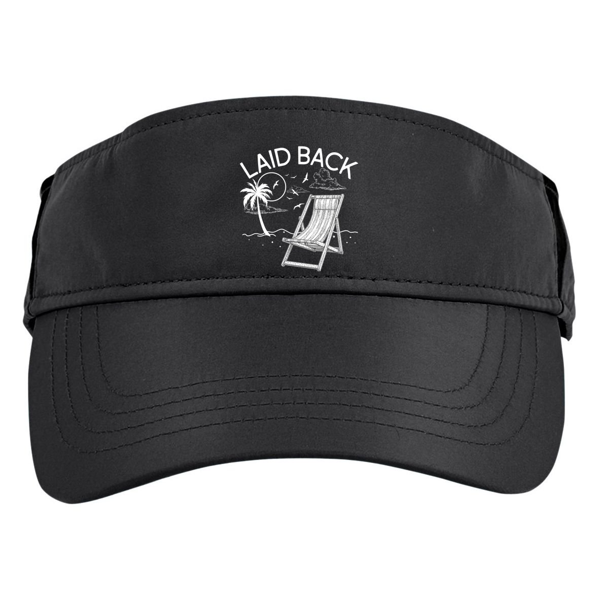 Laid Back Beach Vacation Time Adult Drive Performance Visor