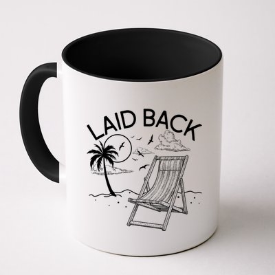 Laid Back Beach Vacation Time Mug