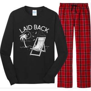 Laid Back Beach Vacation Time Long Sleeve Pajama Set