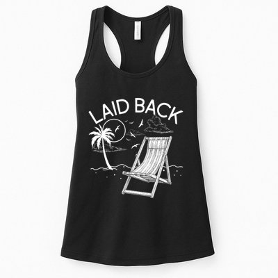 Laid Back Beach Vacation Time Womens Tank Top