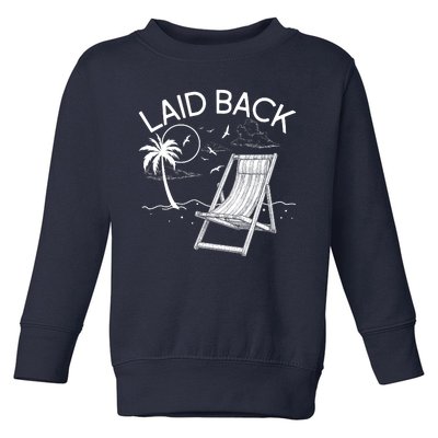 Laid Back Beach Vacation Time Toddler Sweatshirt