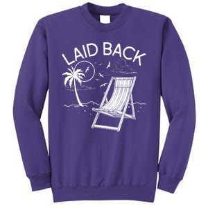 Laid Back Beach Vacation Time Sweatshirt