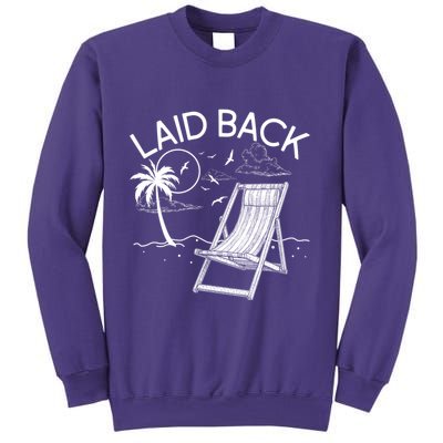 Laid Back Beach Vacation Time Sweatshirt