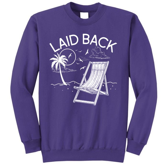 Laid Back Beach Vacation Time Sweatshirt