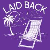 Laid Back Beach Vacation Time Button