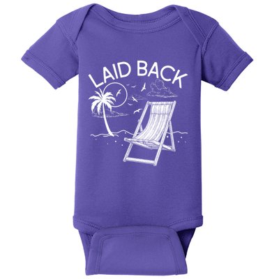 Laid Back Beach Vacation Time Baby Bodysuit