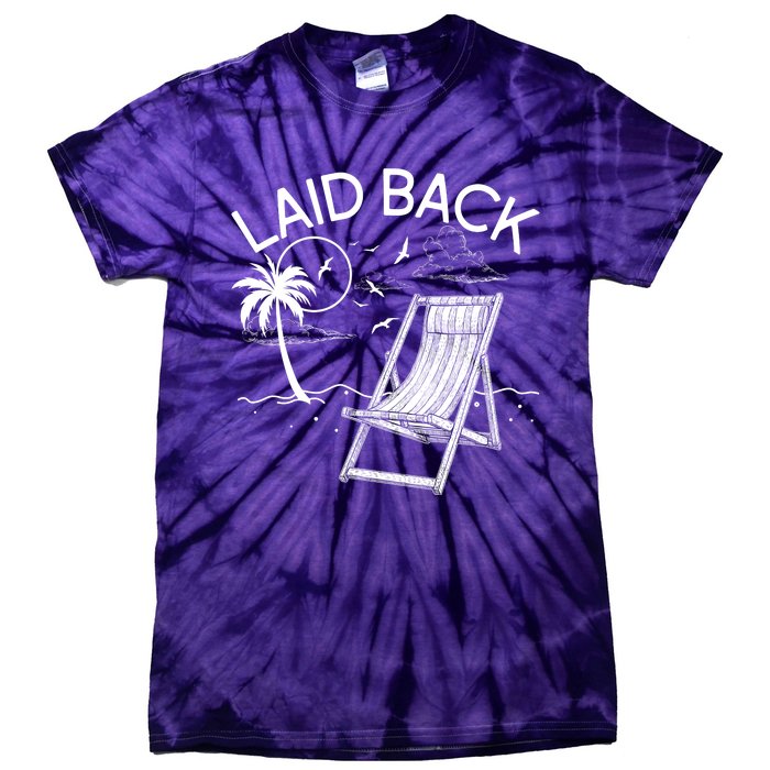 Laid Back Beach Vacation Time Tie-Dye T-Shirt