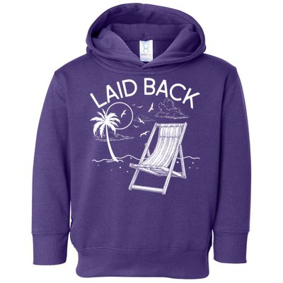 Laid Back Beach Vacation Time Toddler Hoodie