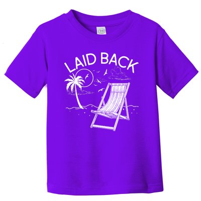 Laid Back Beach Vacation Time Toddler T-Shirt