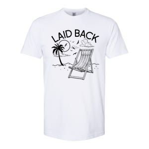 Laid Back Beach Vacation Time Softstyle CVC T-Shirt