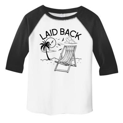 Laid Back Beach Vacation Time Toddler Fine Jersey T-Shirt