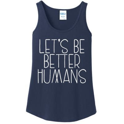 Lets Be Better Humans Kids Unity Day Orange Anti Bullying Ladies Essential Tank