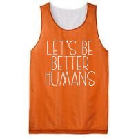 Lets Be Better Humans Kids Unity Day Orange Anti Bullying Mesh Reversible Basketball Jersey Tank