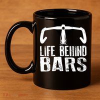 Life Behind Bars Cycling 11oz C Handle Ceramic Mug