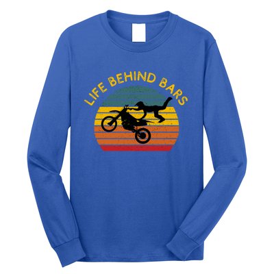 Life Behind Bars Dirt Bike Riding Mx Motocross Racing Gift Long Sleeve Shirt