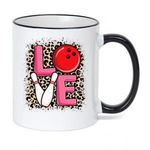 Love Bowling Cute Bowling Women Bowler 11oz Black Color Changing Mug