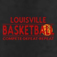 Louisville Basketball Compete Defeat Repeat Adult Drive Performance Visor