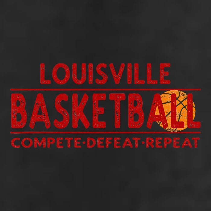 Louisville Basketball Compete Defeat Repeat Adult Drive Performance Visor