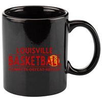 Louisville Basketball Compete Defeat Repeat 11oz C Handle Ceramic Mug