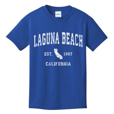 Laguna Beach California Ca Vintage Athletic Sports Design Funny Gift Kids T-Shirt
