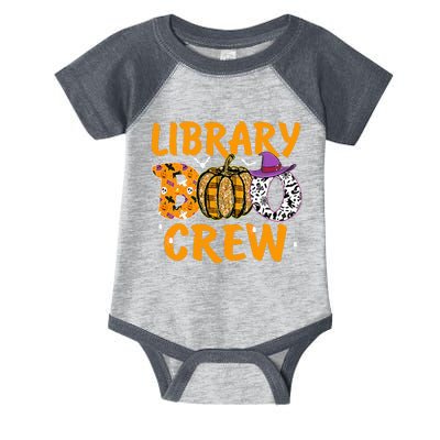 Library Boo Crew School Librarian Halloween Library Book Infant Baby Jersey Bodysuit