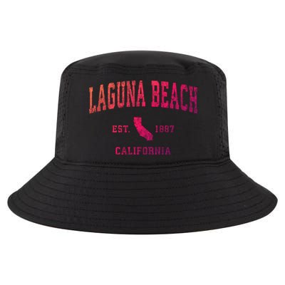 Laguna Beach California Ca Vintage Athletic Sports Design Funny Gift Cool Comfort Performance Bucket Hat