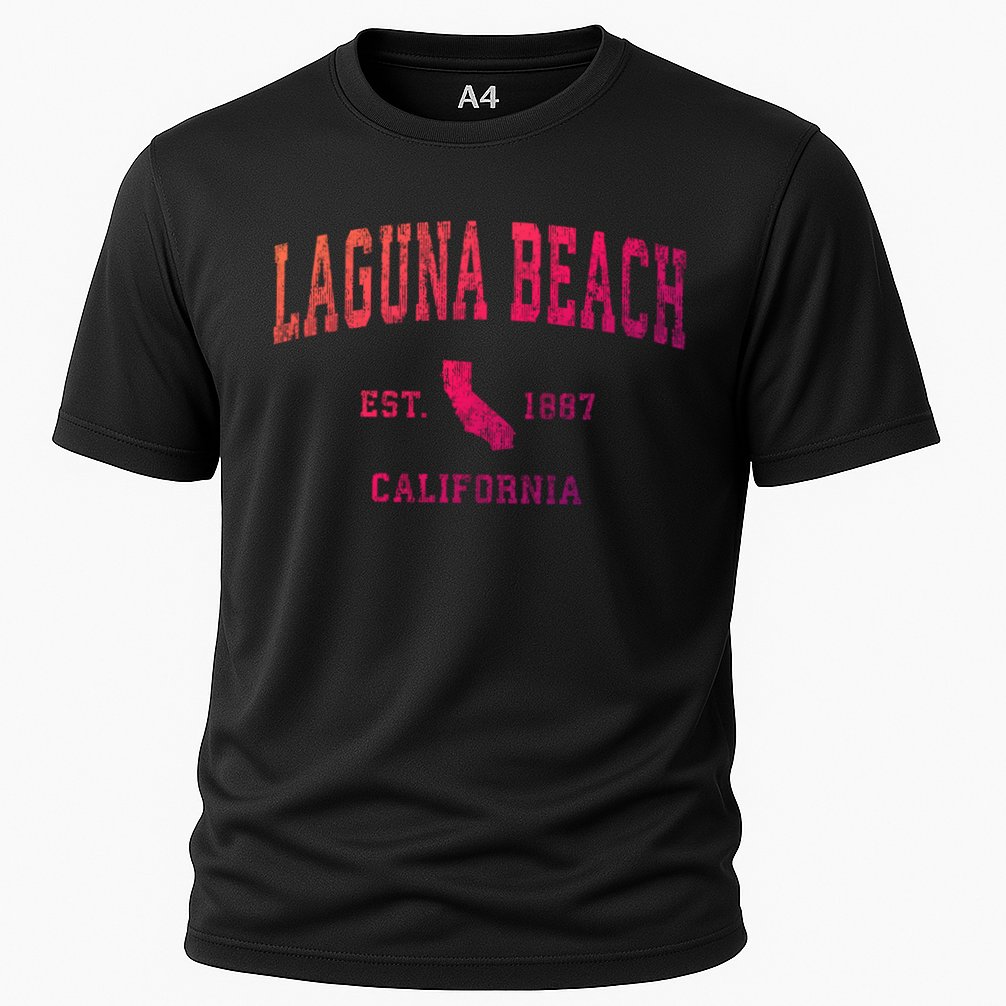 Laguna Beach California Ca Vintage Athletic Sports Design Funny Gift Performance Shirt