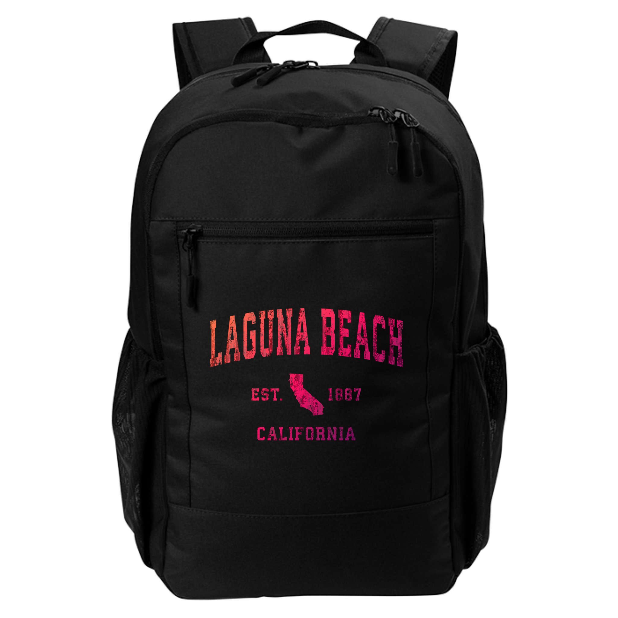 Laguna Beach California Ca Vintage Athletic Sports Design Funny Gift Backpack