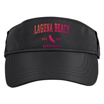 Laguna Beach California Ca Vintage Athletic Sports Design Funny Gift Adult Drive Performance Visor