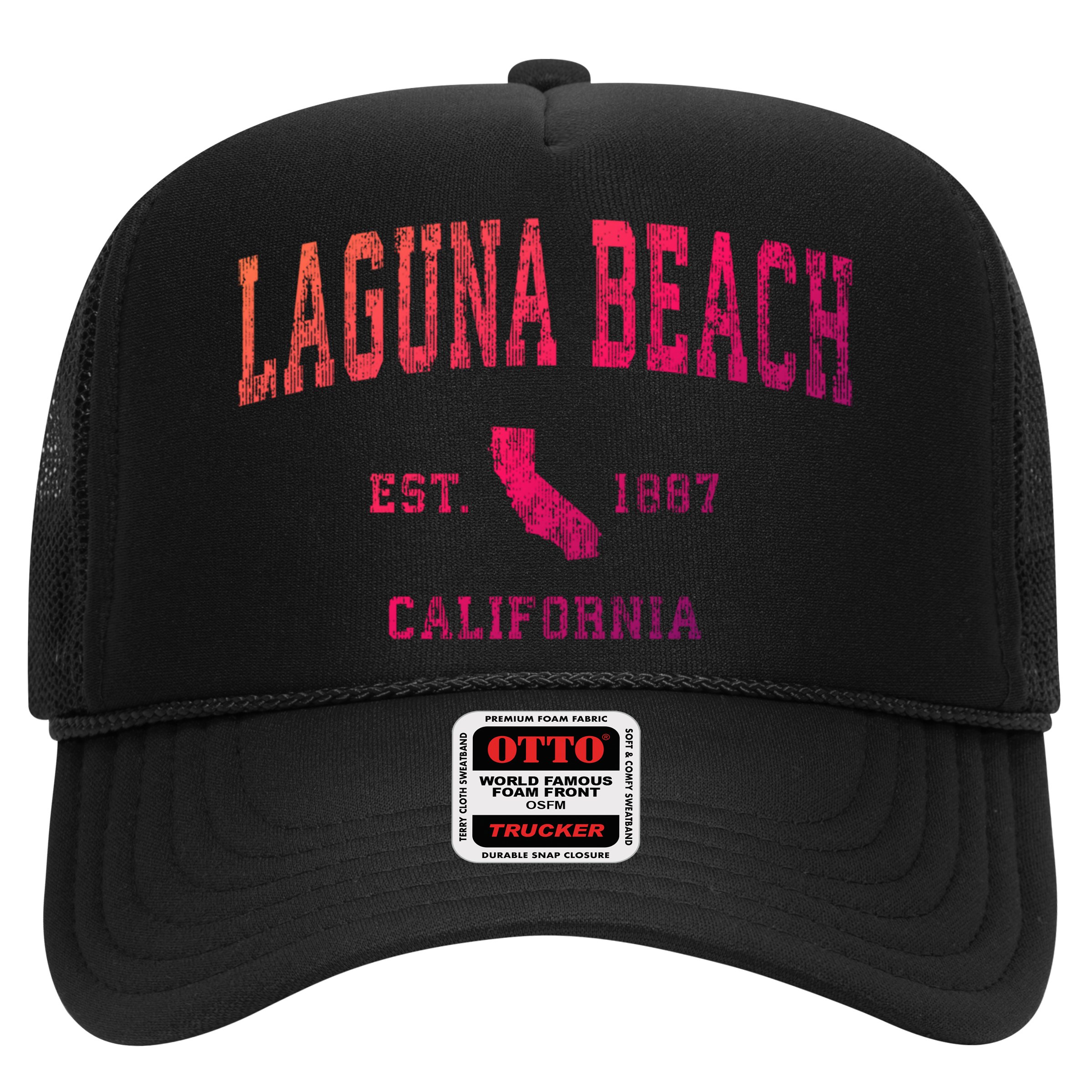 Laguna Beach California Ca Vintage Athletic Sports Design Funny Gift Hat