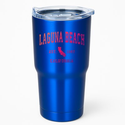 Laguna Beach California Ca Vintage Athletic Sports Design Funny Gift Tumbler