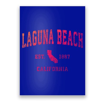 Laguna Beach California Ca Vintage Athletic Sports Design Funny Gift Poster