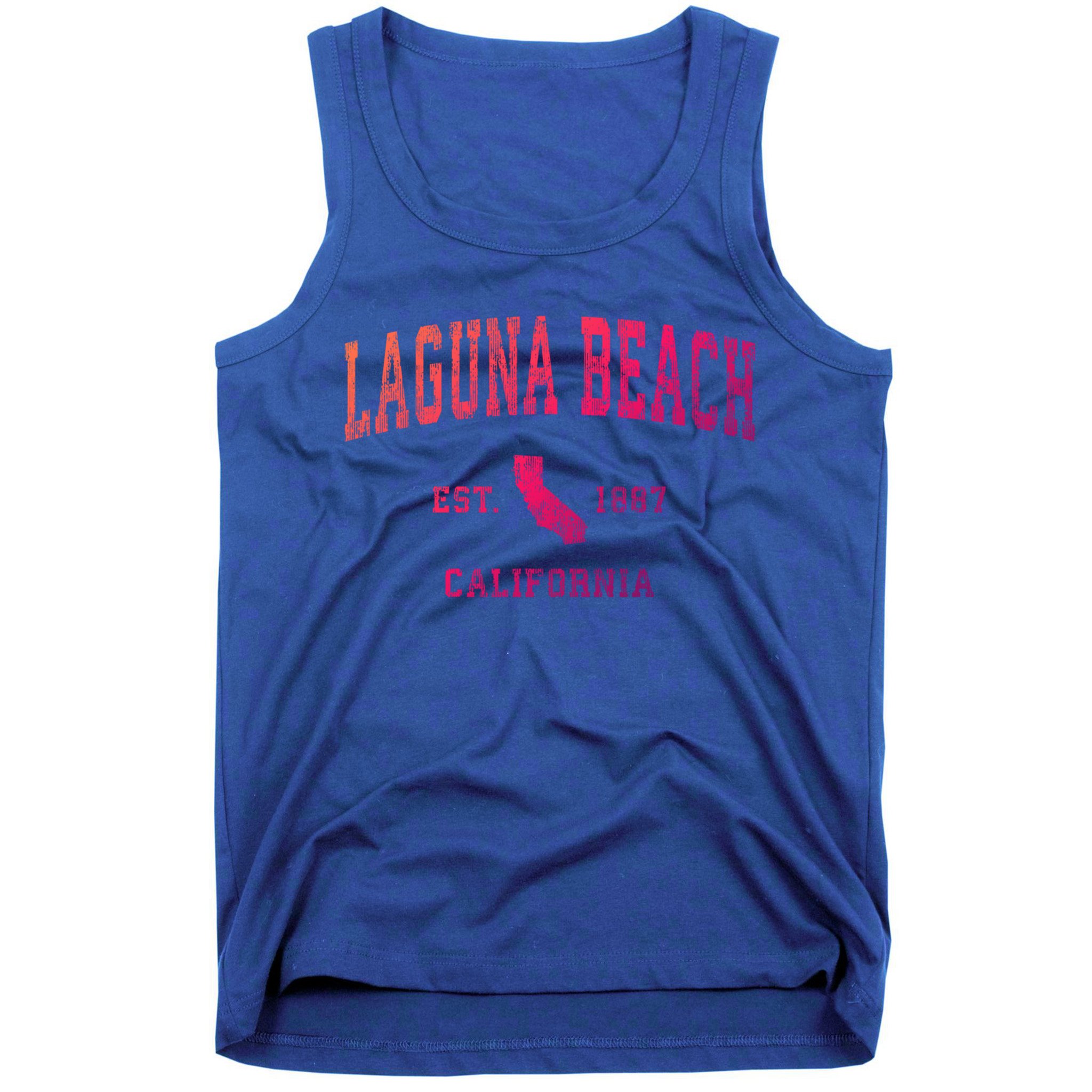 Laguna Beach California Ca Vintage Athletic Sports Design Funny Gift Tank Top