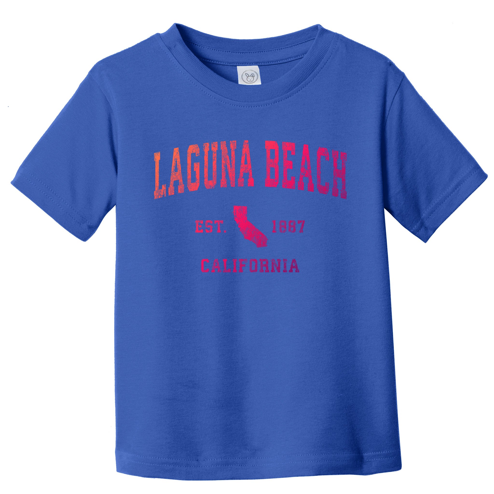 Laguna Beach California Ca Vintage Athletic Sports Design Funny Gift Toddler T-Shirt