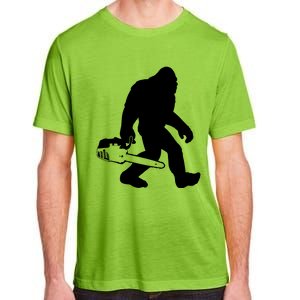 Lumberjack Bigfoot Chainsaw Sasquatch Logger Funny Adult ChromaSoft Performance T-Shirt