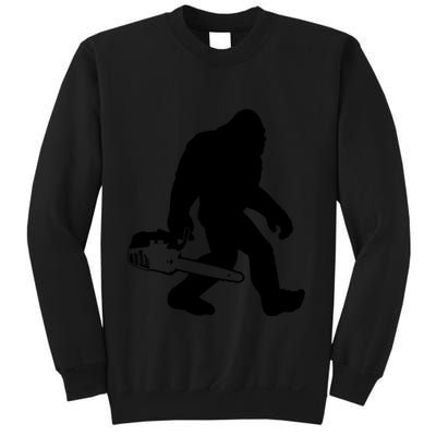 Lumberjack Bigfoot Chainsaw Sasquatch Logger Funny Sweatshirt