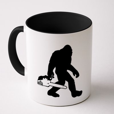 Lumberjack Bigfoot Chainsaw Sasquatch Logger Funny Mug