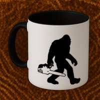 Lumberjack Bigfoot Chainsaw Sasquatch Logger Funny Mug