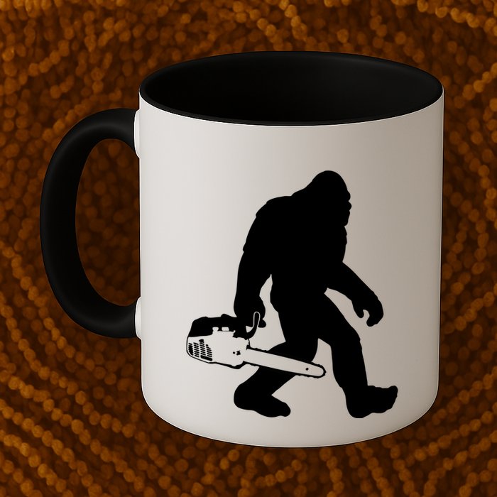 Lumberjack Bigfoot Chainsaw Sasquatch Logger Funny Mug