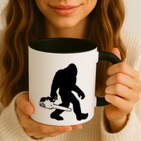 Lumberjack Bigfoot Chainsaw Sasquatch Logger Funny Mug