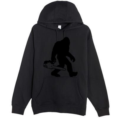 Lumberjack Bigfoot Chainsaw Sasquatch Logger Funny Premium Pullover Hoodie