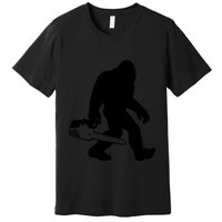 Lumberjack Bigfoot Chainsaw Sasquatch Logger Funny Premium T-Shirt