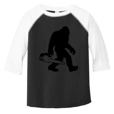 Lumberjack Bigfoot Chainsaw Sasquatch Logger Funny Toddler Fine Jersey T-Shirt